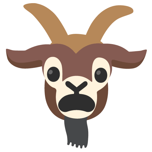 goat frowning