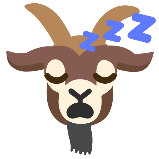 goat sleeping