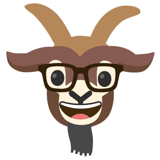 goat nerd face