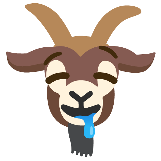 goat drooling face