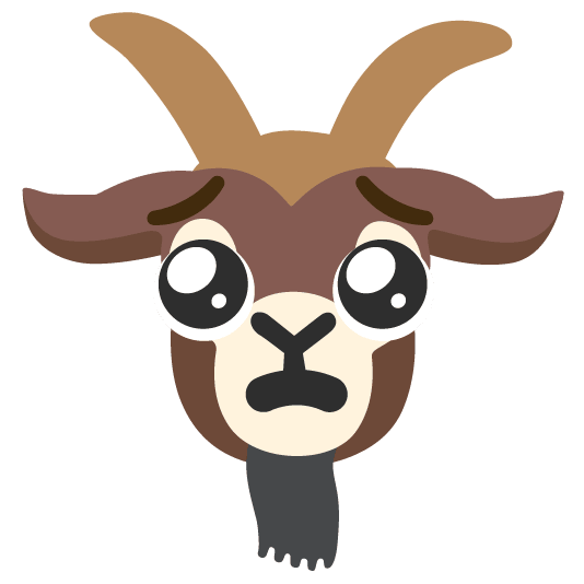 goat pleading face