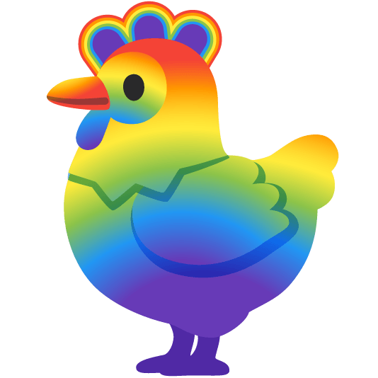 chicken rainbow