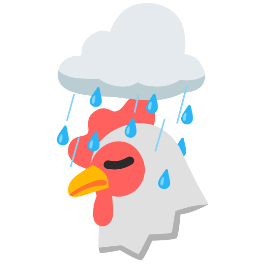 chicken rain cloud