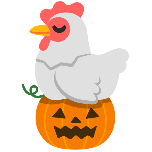 chicken jack o lantern