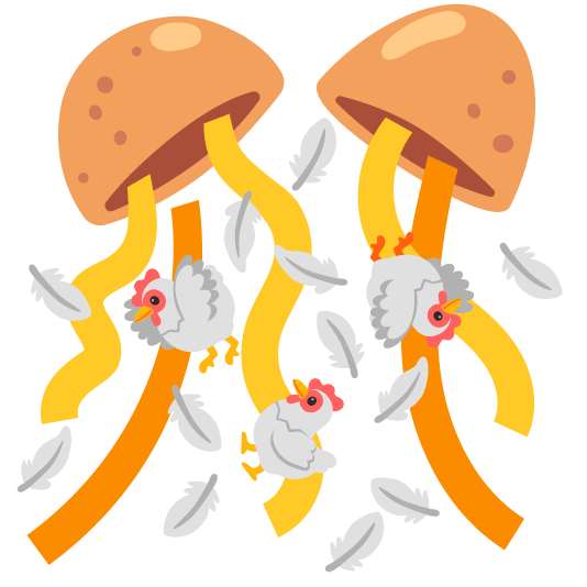 chicken confetti ball