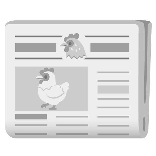 chicken newspaper