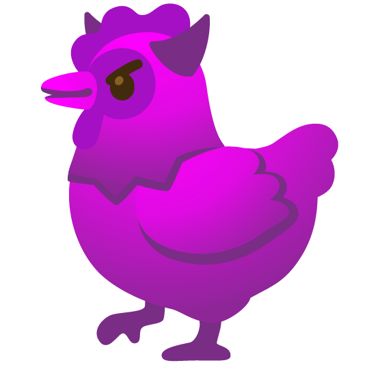 chicken smiling imp