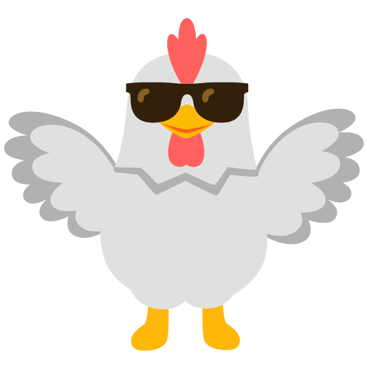 chicken sunglasses