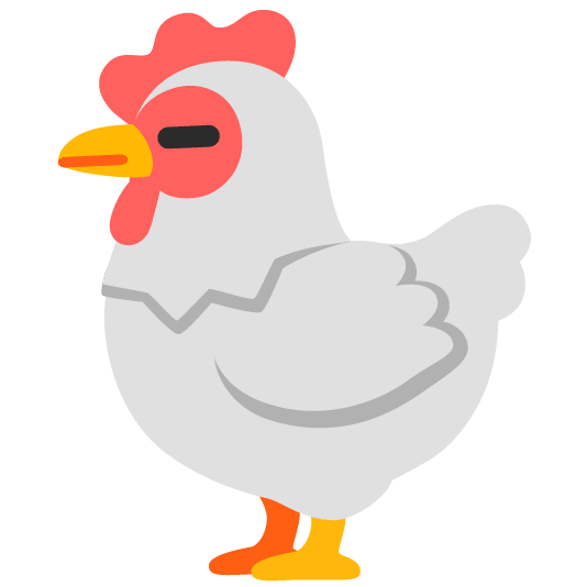 chicken expressionless