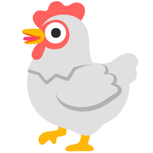 chicken stuck out tongue winking eye