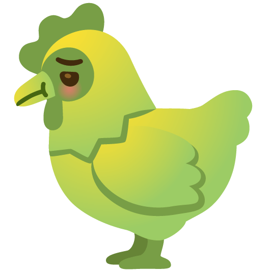 chicken nauseated face