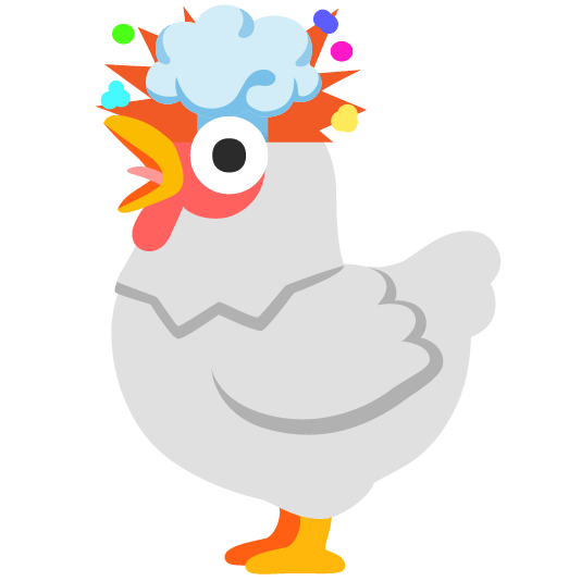chicken exploding head