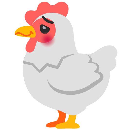 chicken woozy face