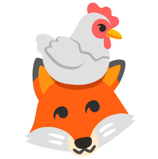 chicken fox face