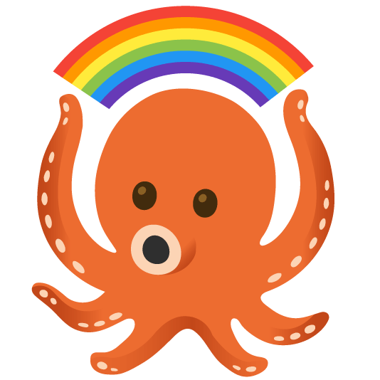 octopus rainbow