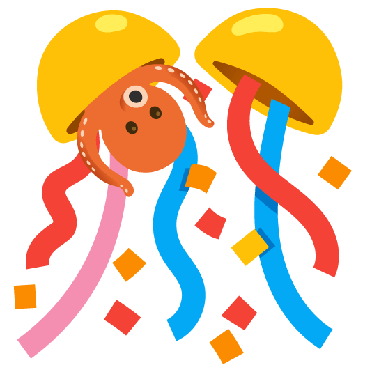 octopus confetti ball