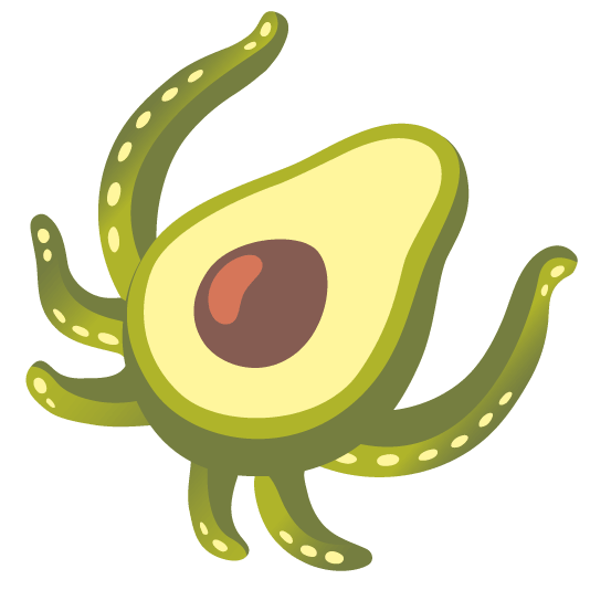 octopus avocado
