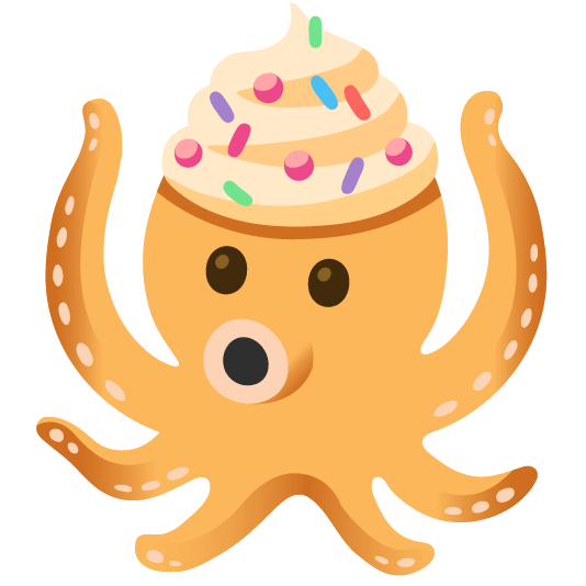 octopus cupcake