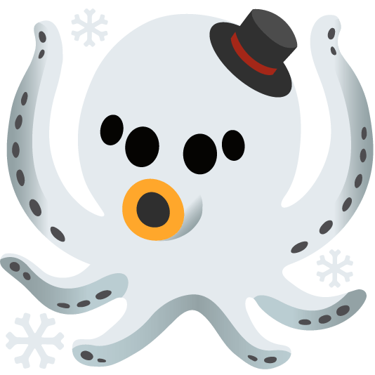 octopus snowman without snow