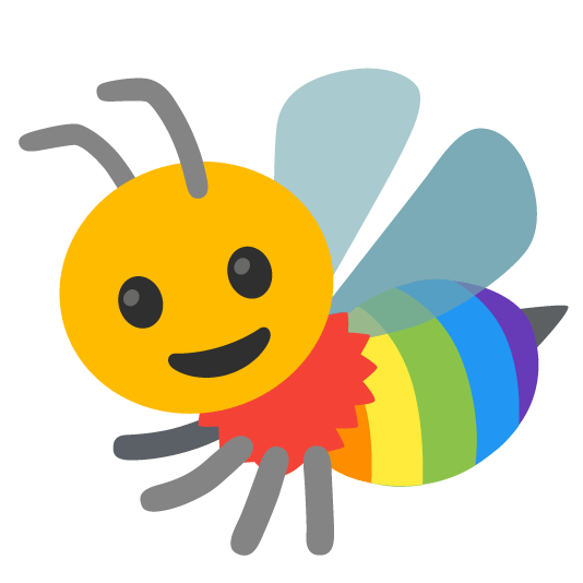 bee rainbow