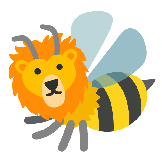 bee lion face