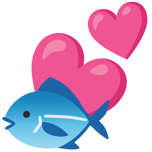 fish two hearts