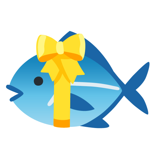 fish gift heart
