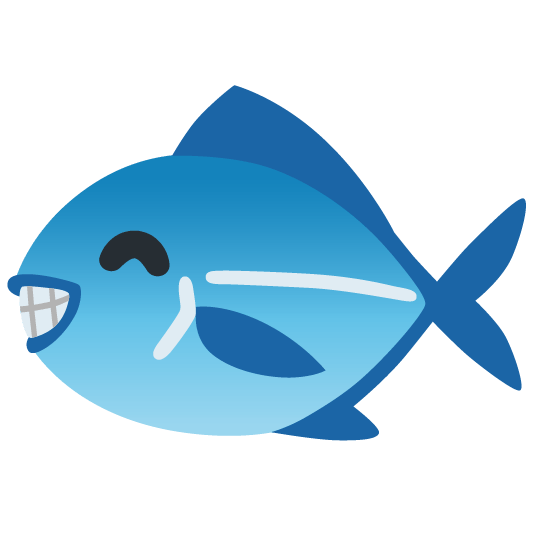 fish grin