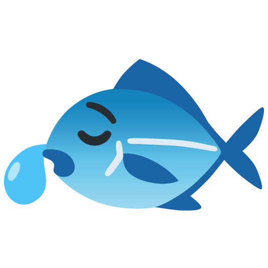 fish sleepy