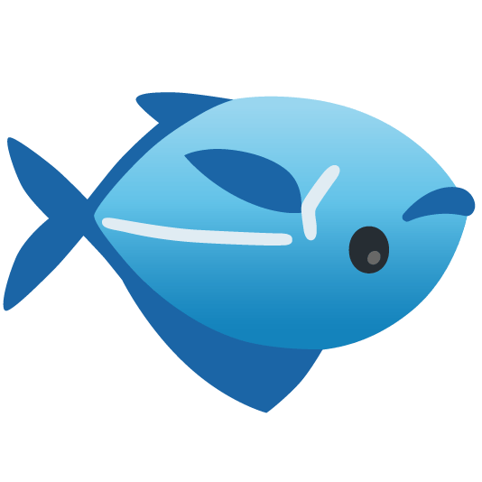 fish upside down face