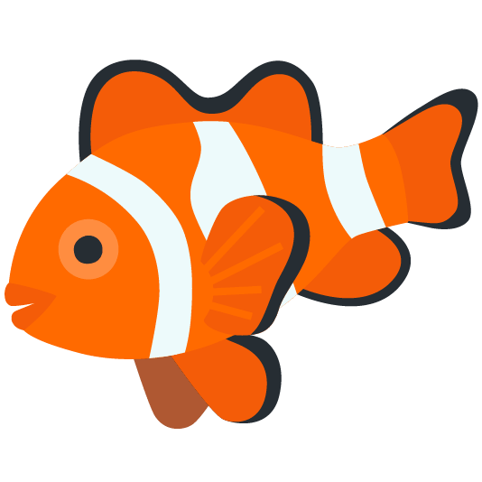 fish clown face