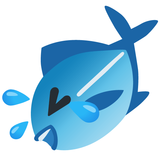 fish rolling on the floor laughing