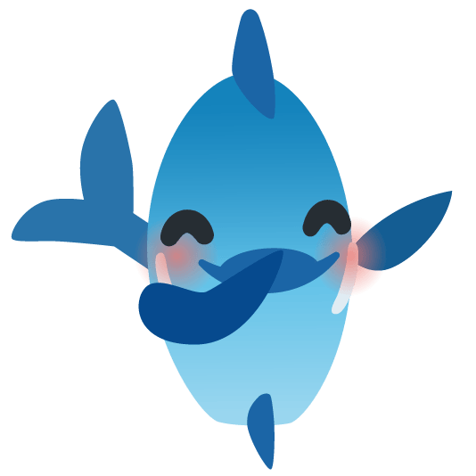 fish face with hand over mouth