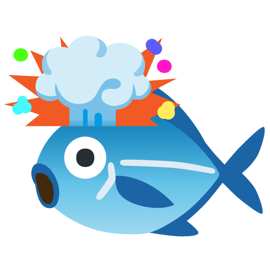 fish exploding head