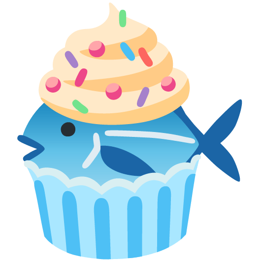 fish cupcake