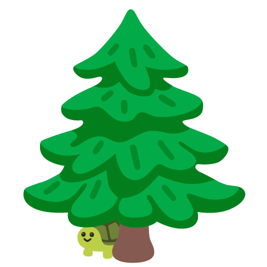 turtle evergreen tree