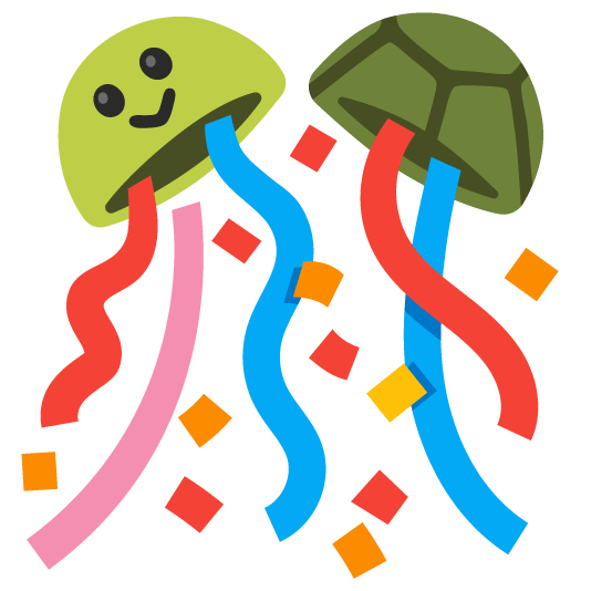 turtle confetti ball