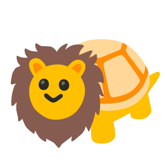 turtle lion face
