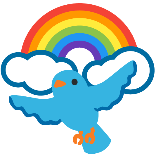 bird rainbow