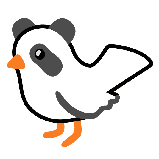 bird panda face
