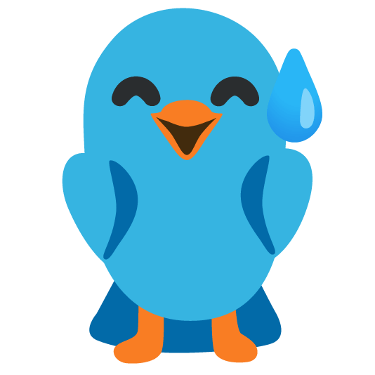 bird sweat smile