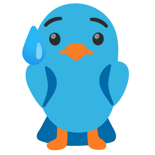 bird disappointed relieved