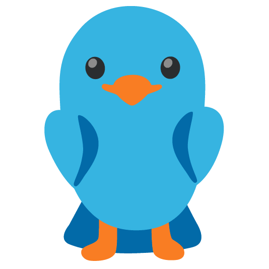 bird slightly smiling face