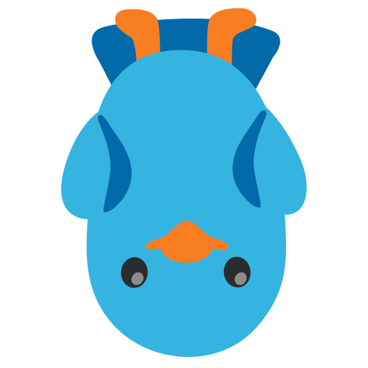 bird upside down face