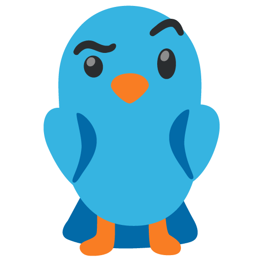 bird face with raised eyebrow