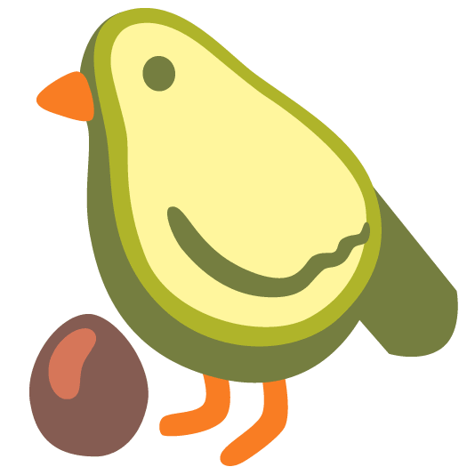 bird avocado