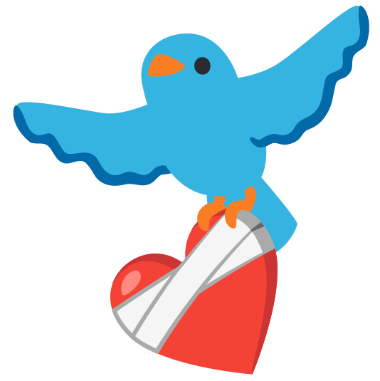 bird mending heart