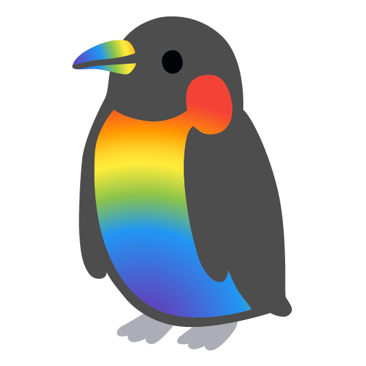 penguin rainbow