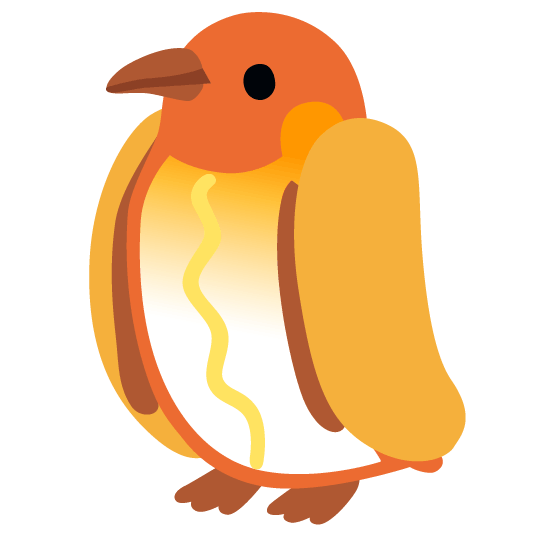 penguin hotdog