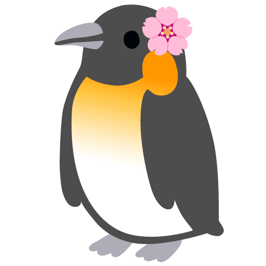 penguin cherry blossom